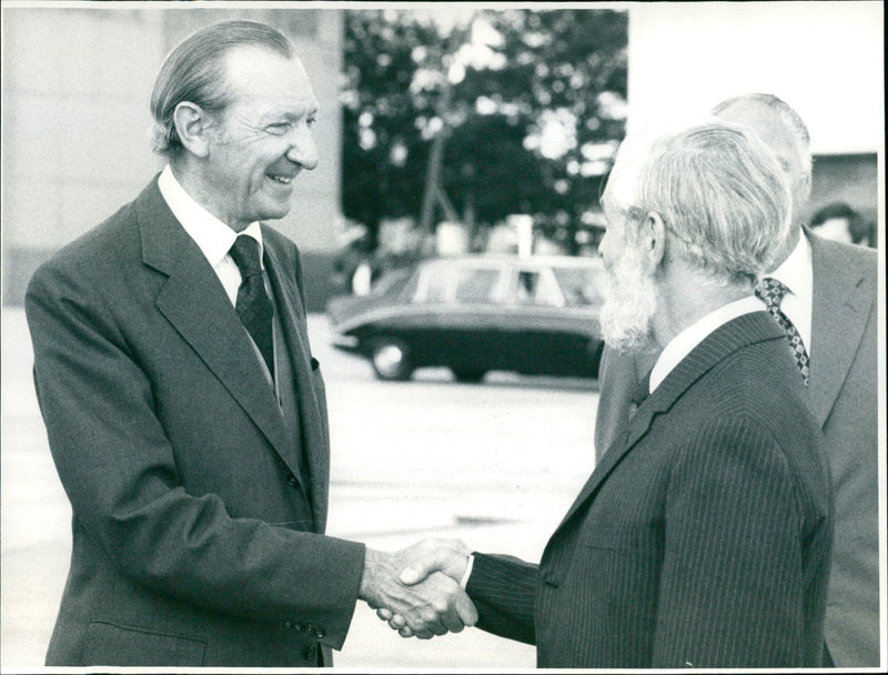 Kurt Waldheim and Stephen Olver - Vintage Photograph