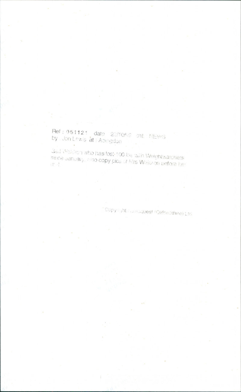 Gail Warldon - Vintage Photograph