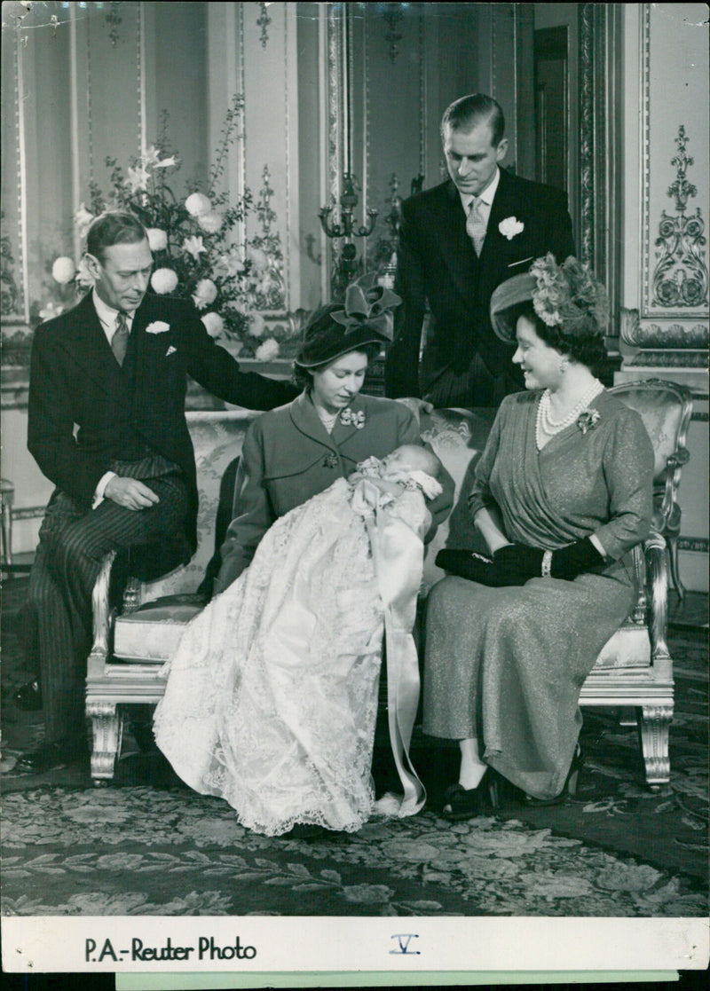 Christening of Prince Charles - Vintage Photograph