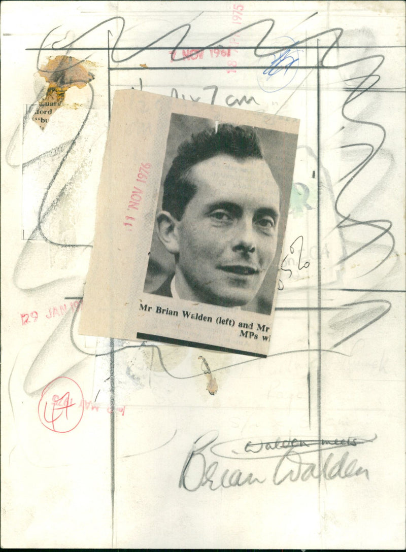 Brian Walden - Vintage Photograph