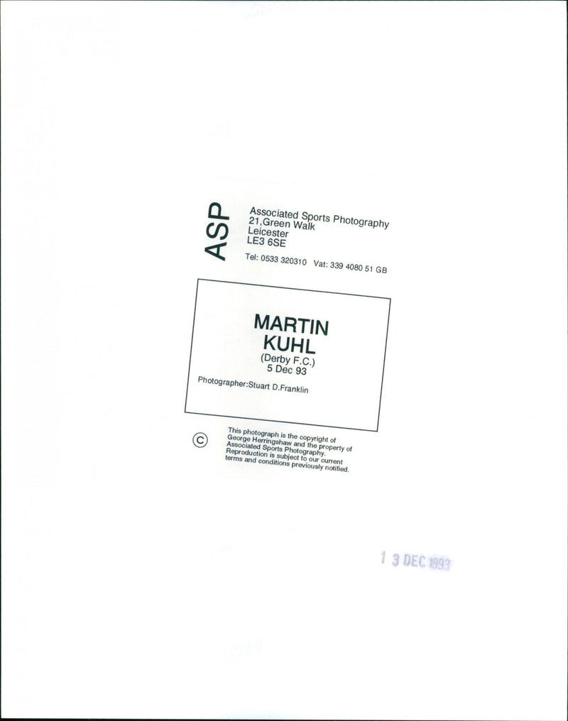 Martin Kuhl - Vintage Photograph