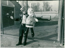 B. F. Kowalski and Santa Claus - Vintage Photograph