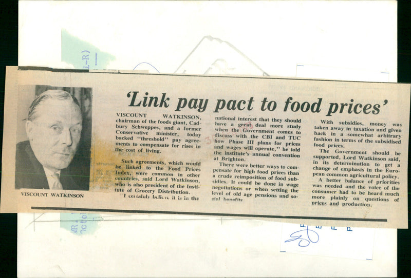 Viscount Watkinson - Vintage Photograph