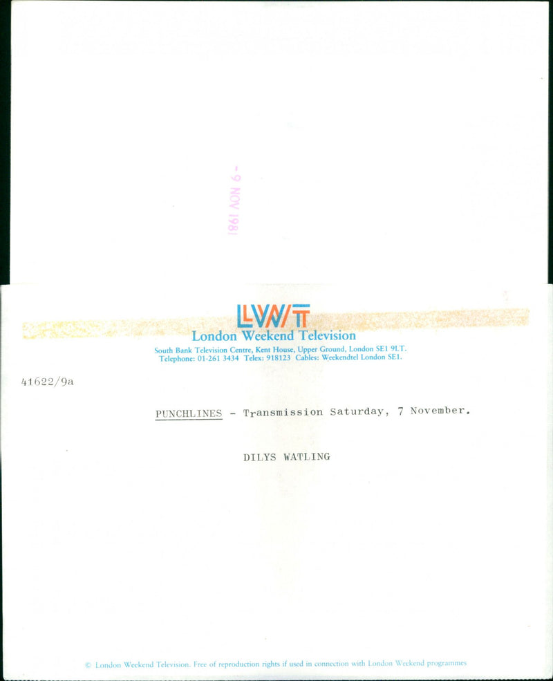 Dilys Watling - Vintage Photograph