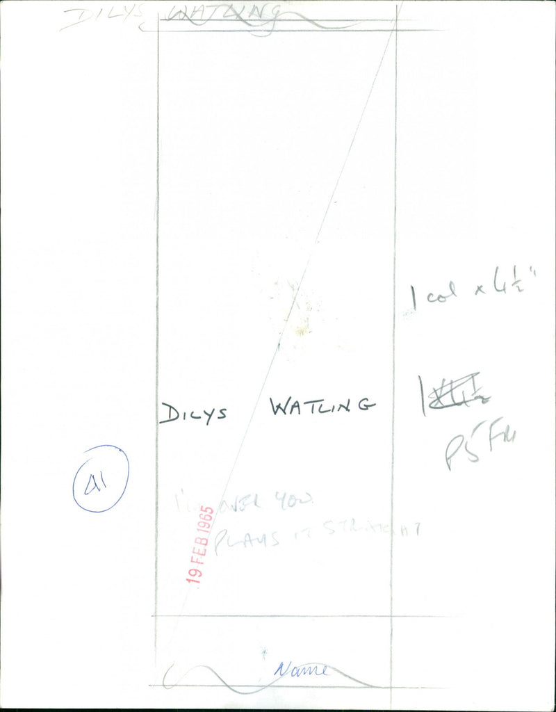 Dilys Watling - Vintage Photograph