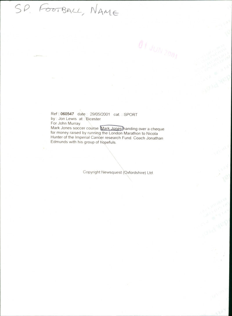 Mark Jones, Nicola Hunter & Jonathan Edmunds - Vintage Photograph