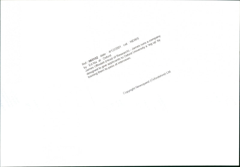 James Uffindell - Vintage Photograph