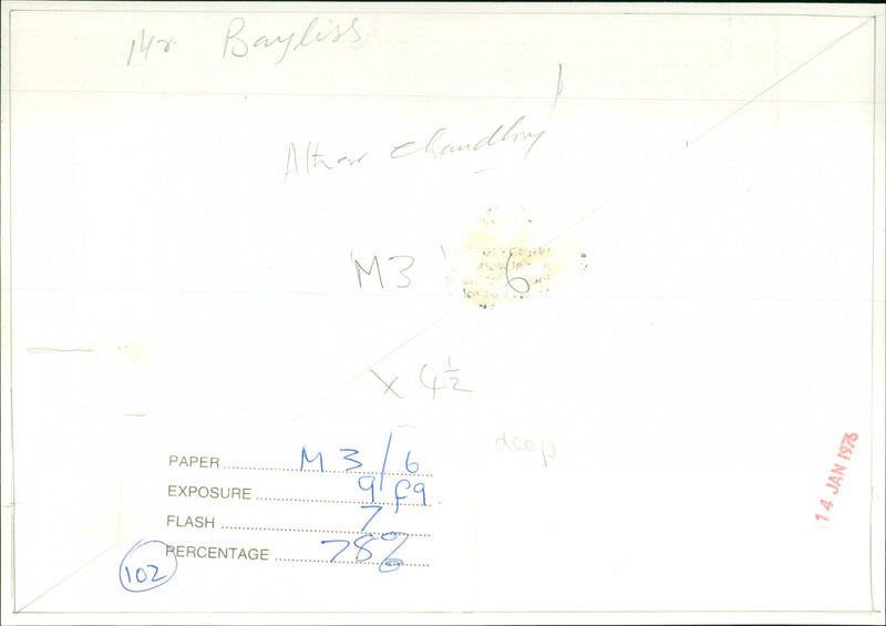 Mr. Bayliss - Vintage Photograph