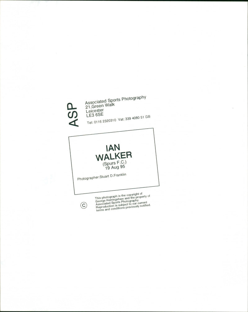 Ian Walker - Vintage Photograph