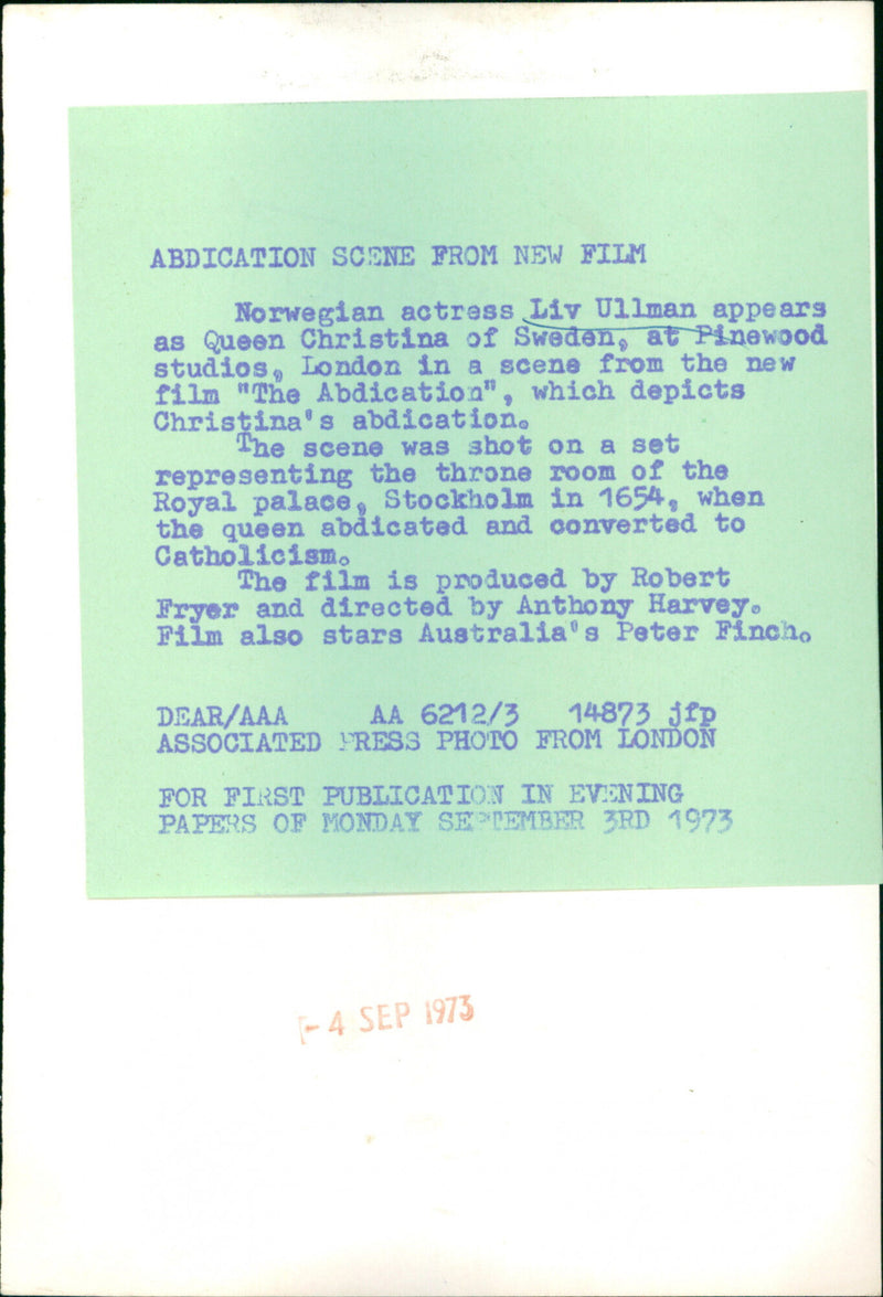 Liv Ullman - Vintage Photograph