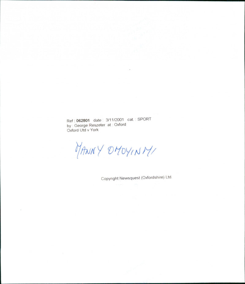 Manny omoyinmi - Vintage Photograph