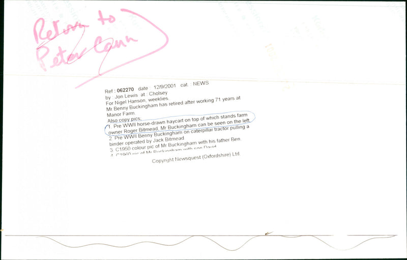 Benny Buckingham - Vintage Photograph