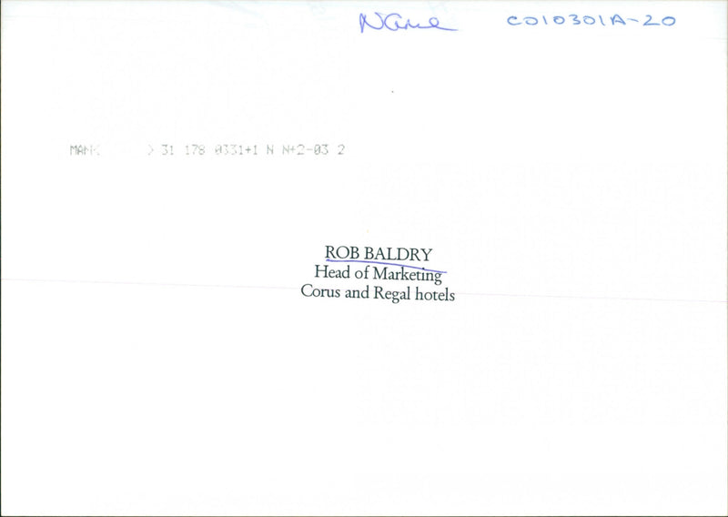 Robert Baldry - Vintage Photograph