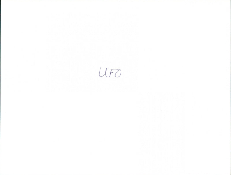 UFO - Vintage Photograph
