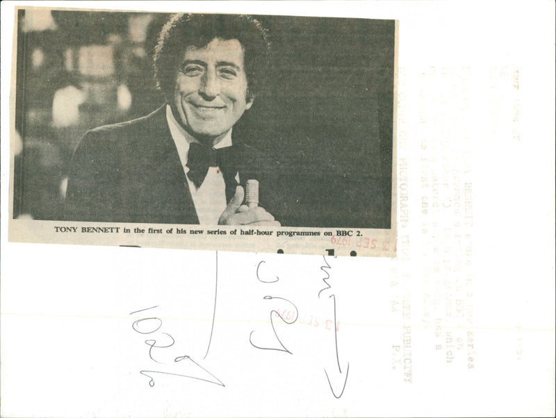 Tony Bennett - Vintage Photograph