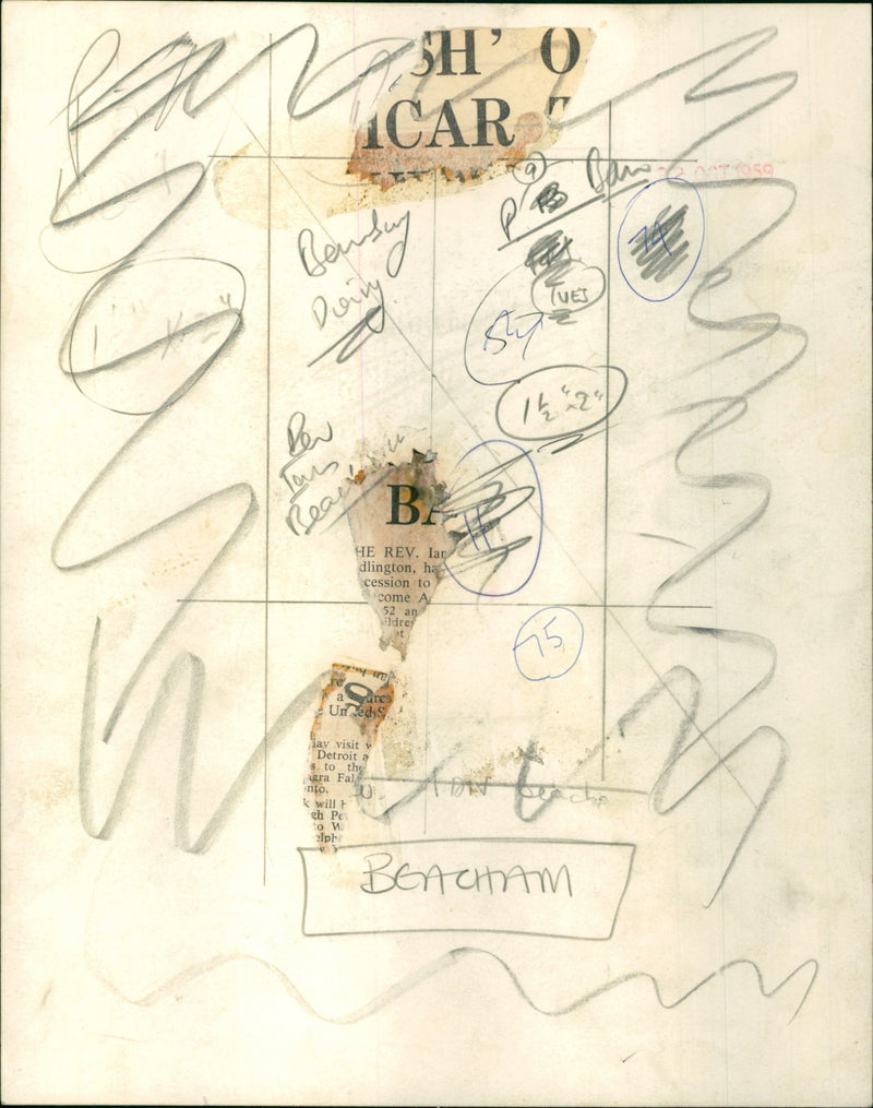 Rev. Ian Beacham - Vintage Photograph