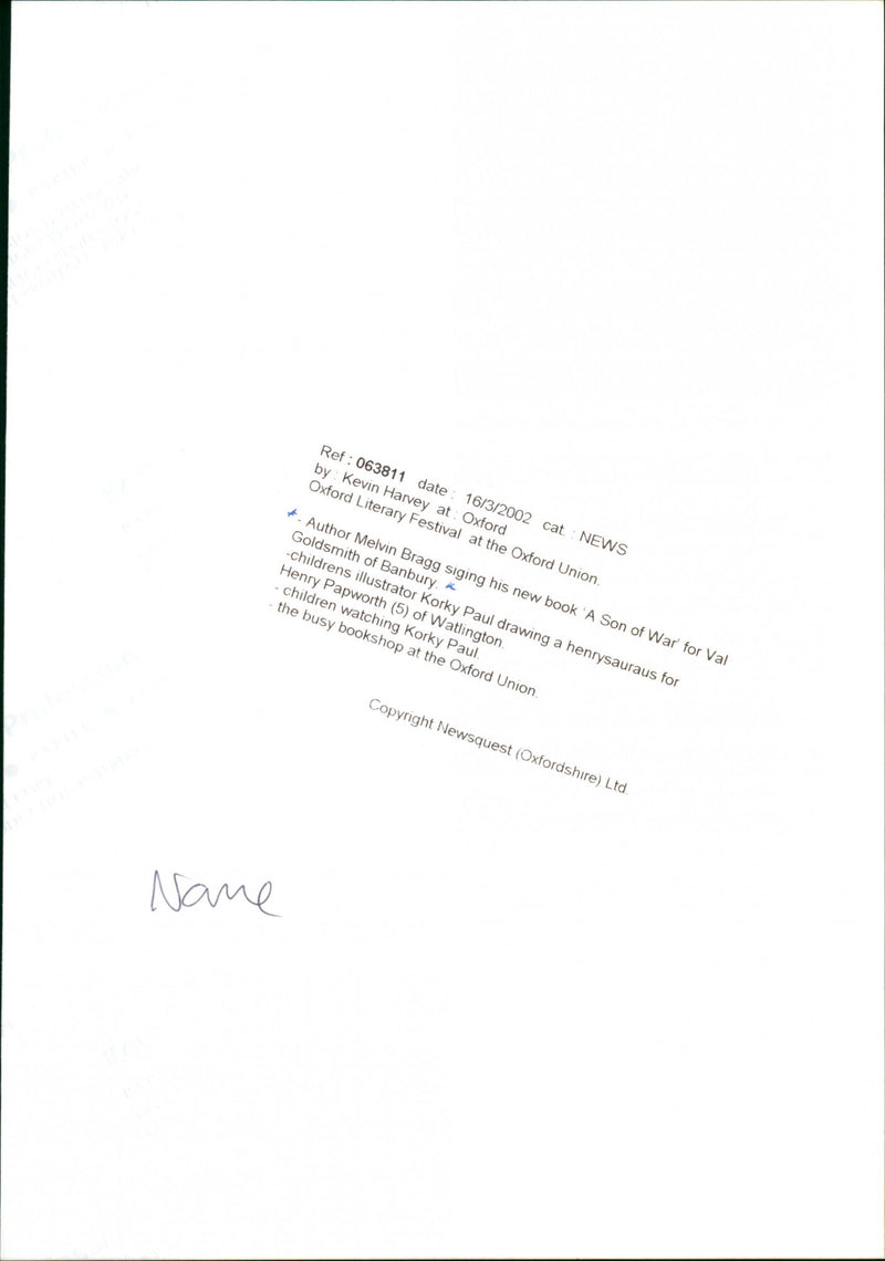 Melvyn Bragg - Vintage Photograph