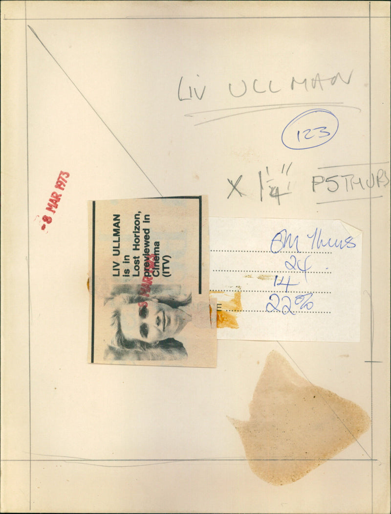 Liv Ullman - Vintage Photograph