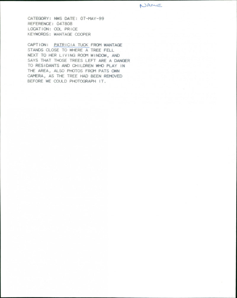 Patricia Tuck - Vintage Photograph