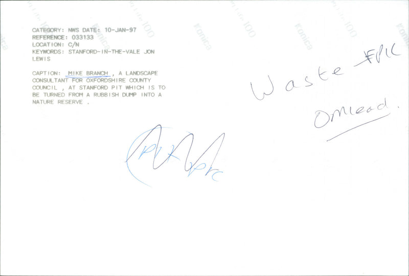 Mike Branch - Vintage Photograph