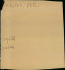 Peter Nicholas - Vintage Photograph