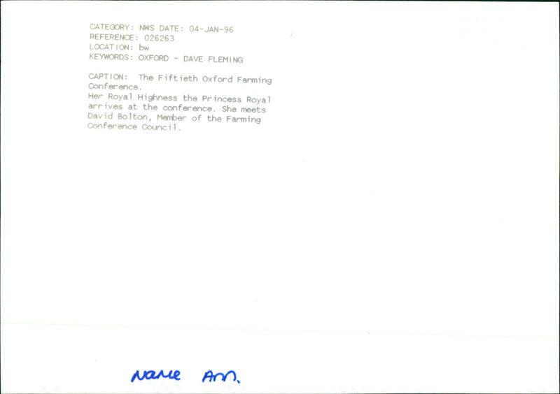 Princess Anne - Vintage Photograph