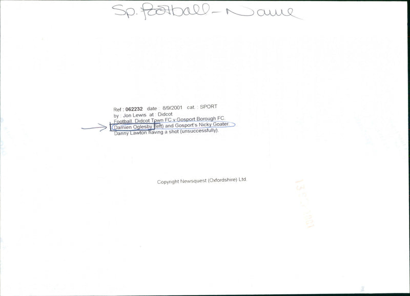 Damien Oglesby - Vintage Photograph