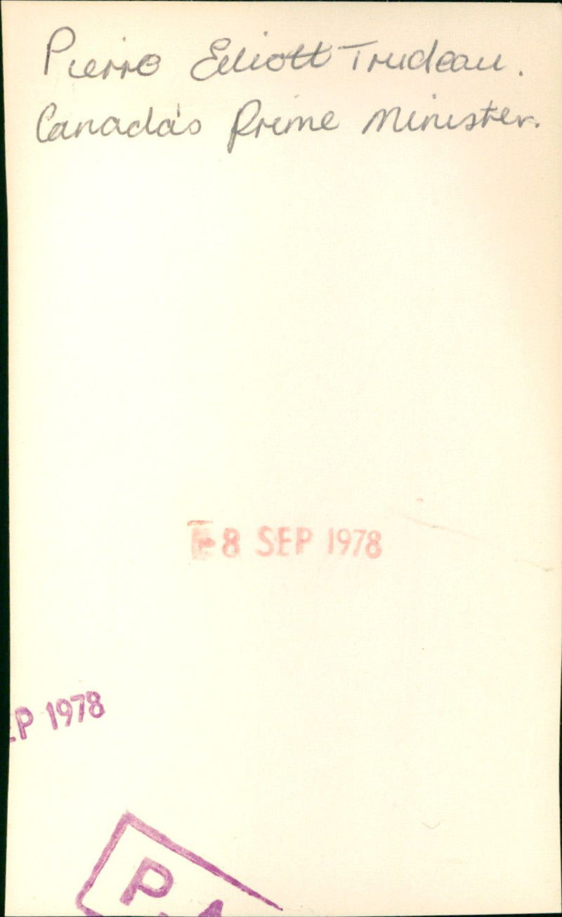 Pierre Elliot Trudeau - Vintage Photograph