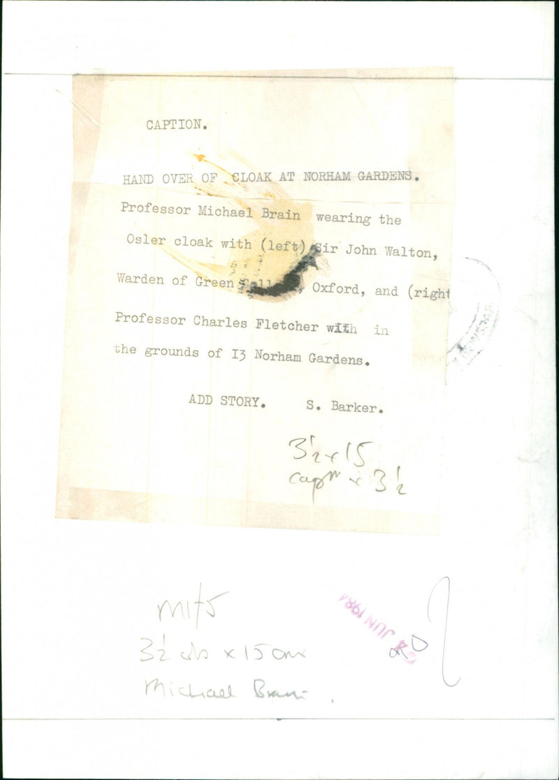 Michael Brain, John Walton & Charles Fletcher - Vintage Photograph