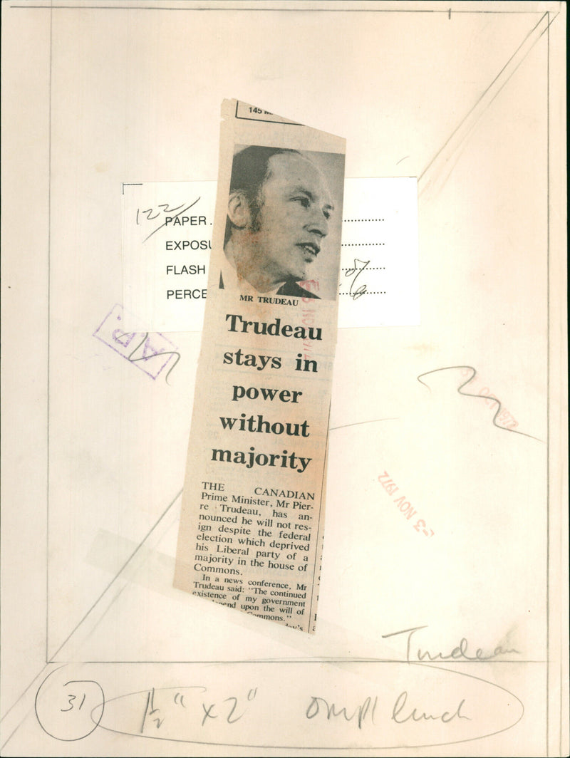 Pierre Elliot Trudeau - Vintage Photograph