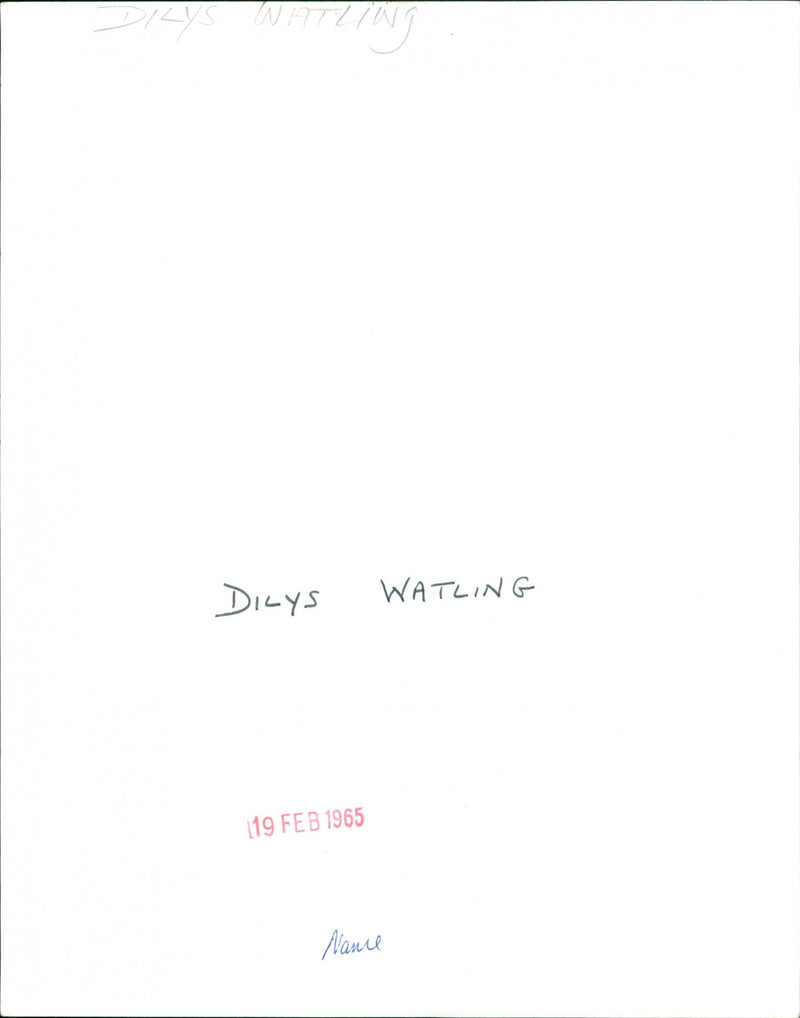 Dilys Watling - Vintage Photograph