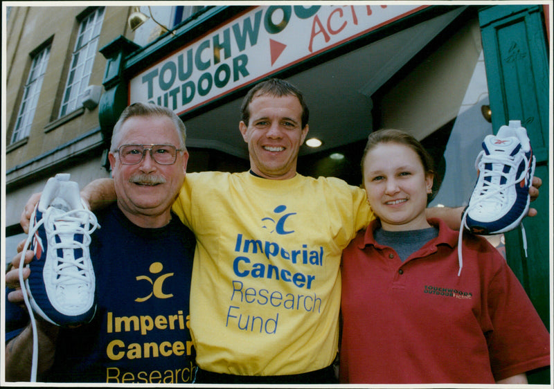 Ken Ridley, Mark Jones & Millie Heapy - Vintage Photograph