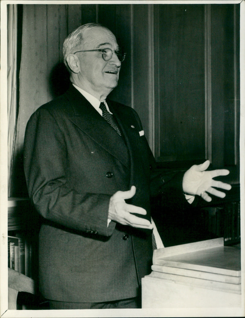 Harry S. Truman - Vintage Photograph
