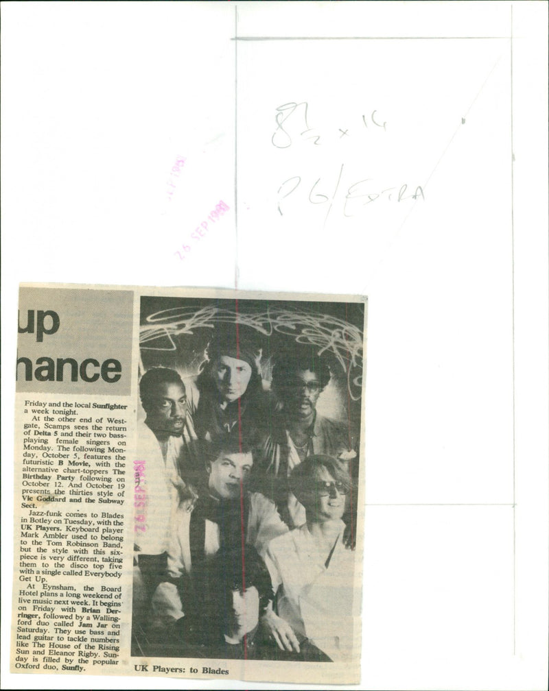 UK Players - Vintage Photograph