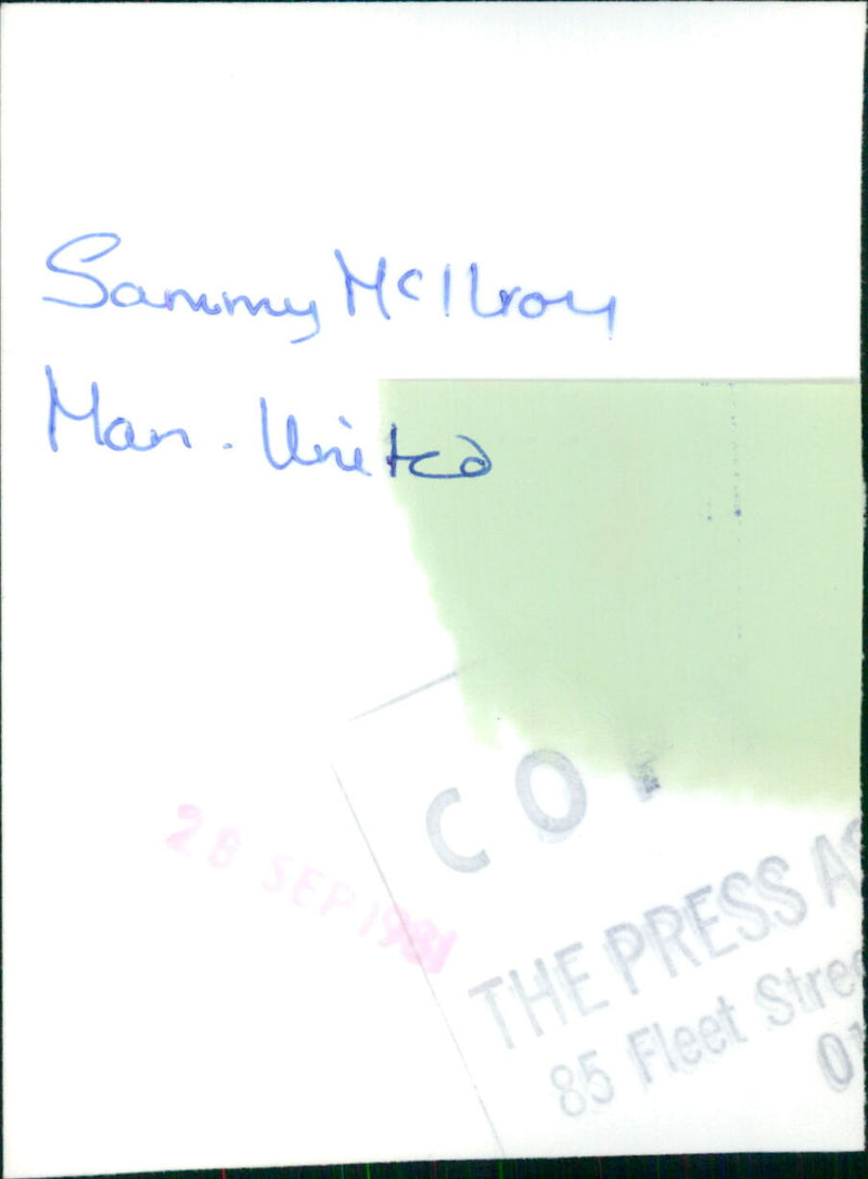 Sammy McIlroy - Vintage Photograph