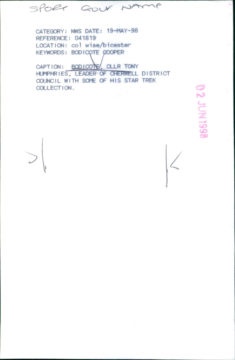 Tony Humphries - Vintage Photograph