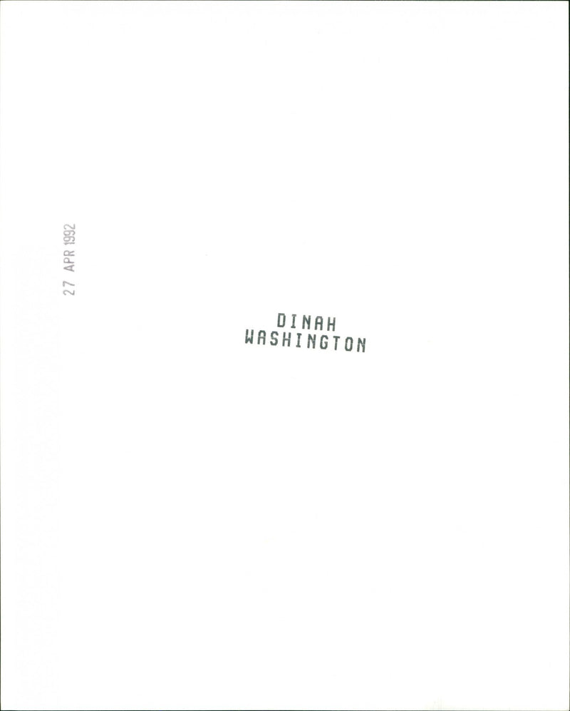 Dinah Washington - Vintage Photograph