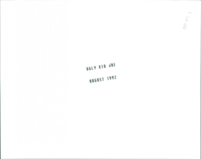 Ugly Kid Joe - Vintage Photograph