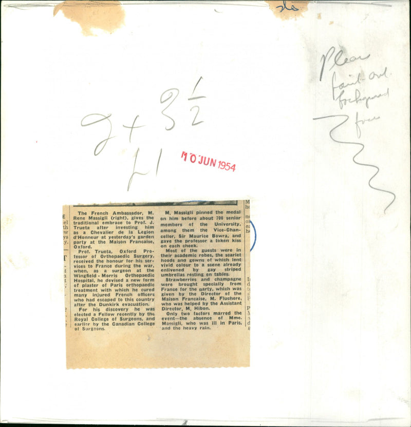 Prof. Josep Trueta - Vintage Photograph