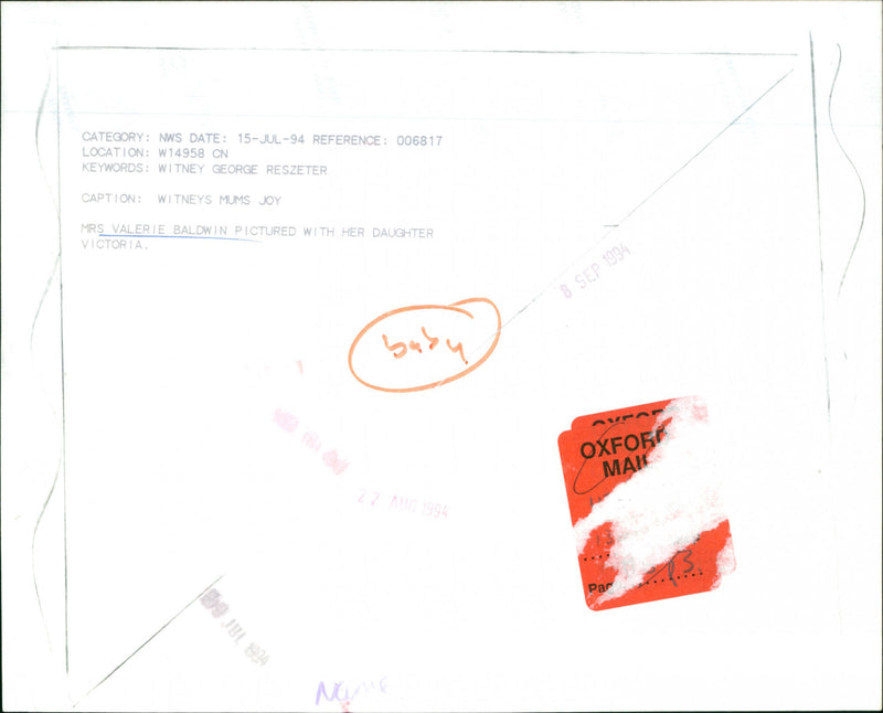 Valerie Baldwin - Vintage Photograph