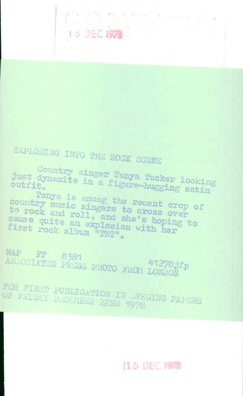 Tanya Tucker - Vintage Photograph
