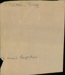 Tony Tysome - Vintage Photograph