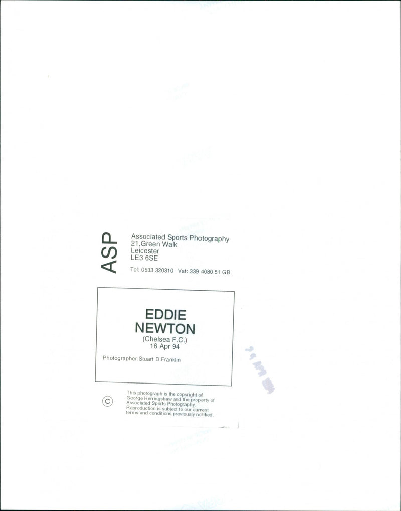 Eddie Newton - Vintage Photograph