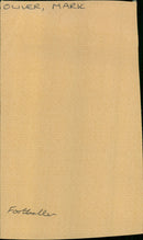 Mark Oliver - Vintage Photograph