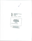 Charlie Nicholas - Vintage Photograph