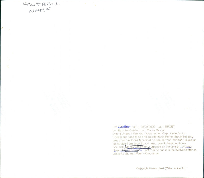 Manny omoyinmi - Vintage Photograph