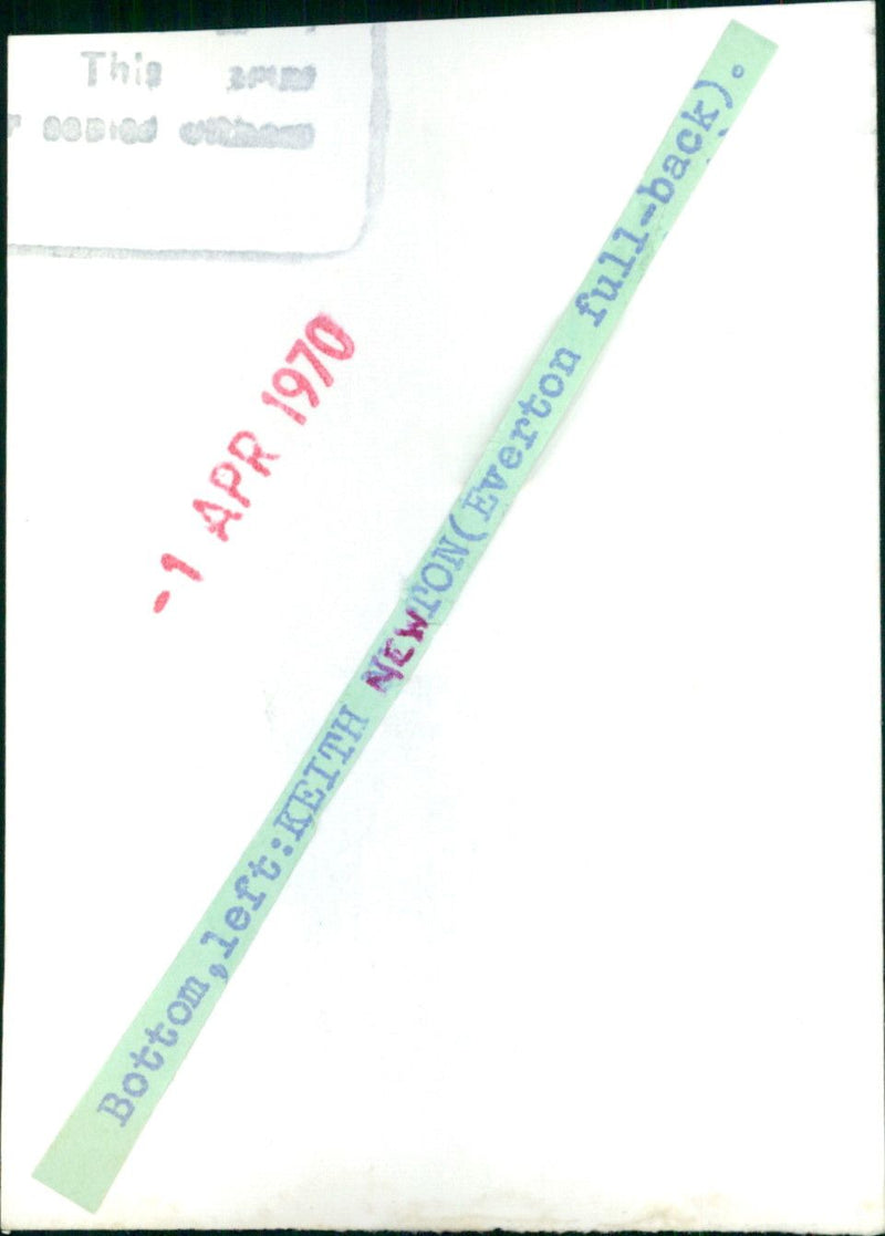 Keith Newton - Vintage Photograph