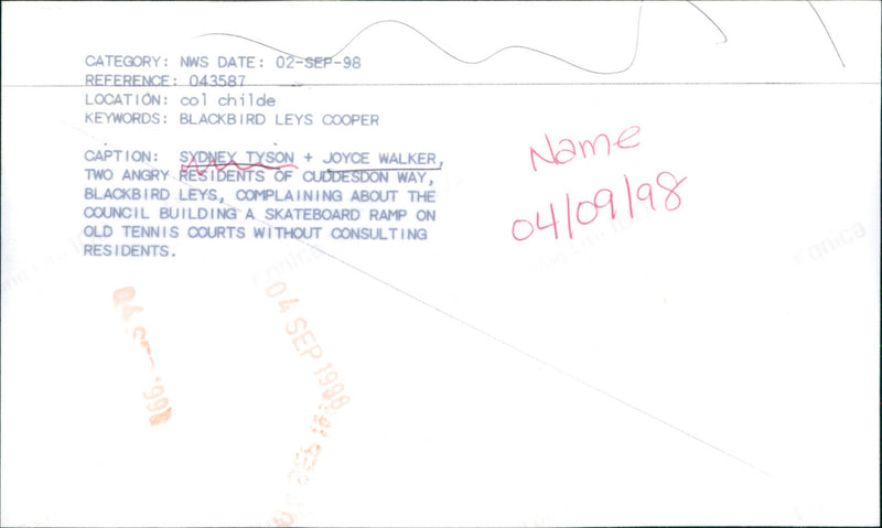 Sydney Tyson and Joyce Walker - Vintage Photograph