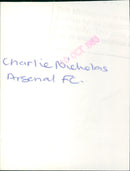 Charlie Nicholas - Vintage Photograph