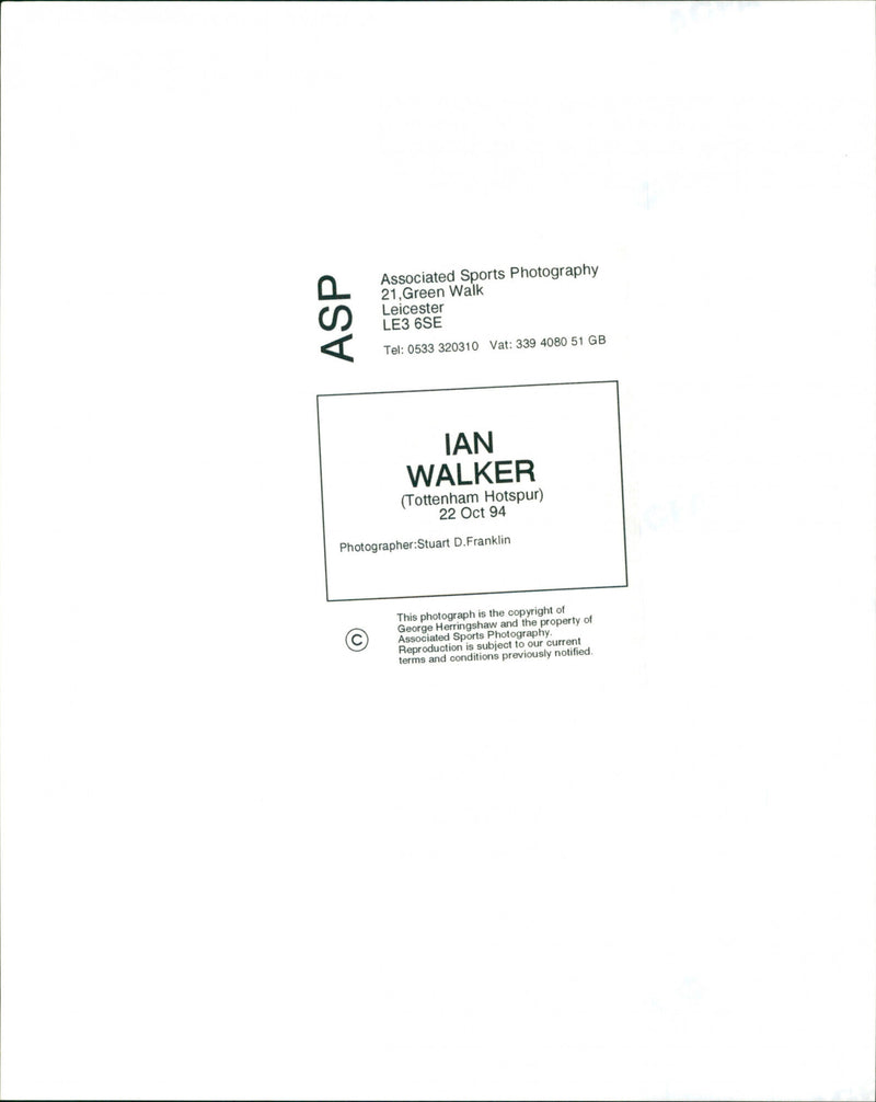 Ian Walker - Vintage Photograph